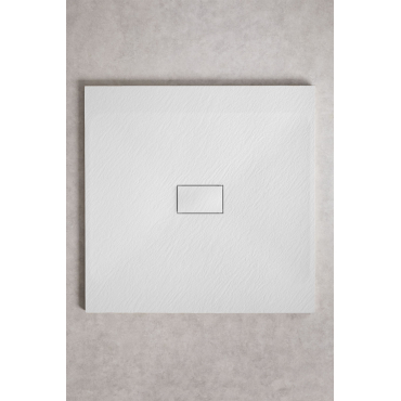 Soho Vierkante, Antislip, Extra Vlakke Smc-hars Douchebak Wit & 100 X 100 Cm - Sklum