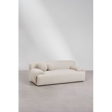 Shirina 2-zitsbank In Boucléstof Bouclé Beige - Sklum