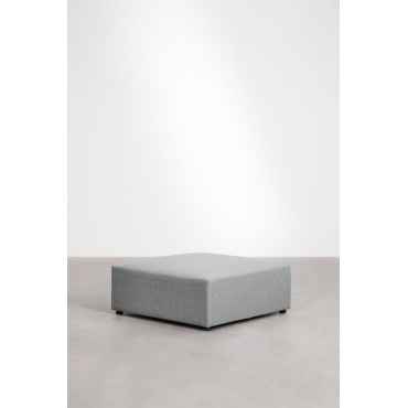Poef Van 90x90 Cm Voor Modulaire Bank Kata Stof Szary - Sklum