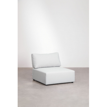 Centrale Module Voor Modulaire Bank Kata Stof Crème Beige - Sklum