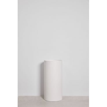 Ronde Staande Wastafel Ø40 Cm In Lublin Cement Gebroken Wit - Sklum
