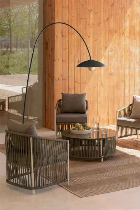 Lomira ijzeren buitenvloerlamp