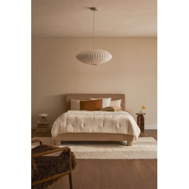 Bed In Dikke Jokin Chenillestof Latte Bruin Dikke Chenille & 160 X 200 Cm - Sklum