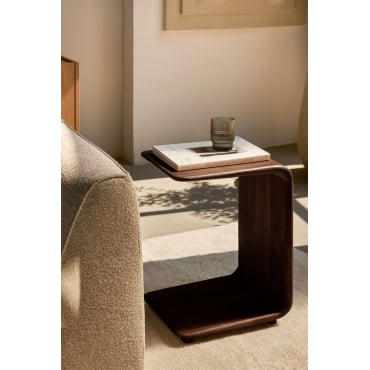 Tinsley Houten Bijzettafel 35x40 Cm Donker Acaciabruin - Sklum