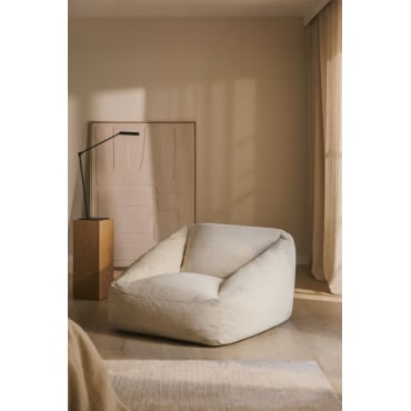Thiago Corduroy Puff Fauteuil ↔︎ 110 Cm & Corduroy Bruin - Tarwe - Sklum