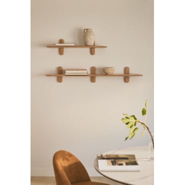 Set Van 2 Houten Wandplanken Veleta Mangohout - Sklum