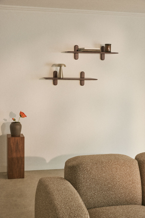 Set van 2 houten wandplanken Veleta