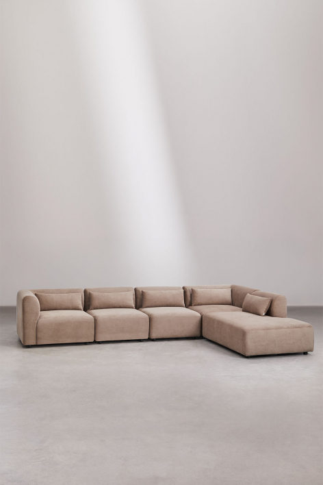 Fogler 5-delige modulaire bank met chaise longue rechts