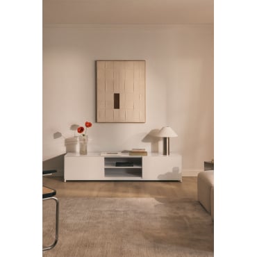 Kivora Mdf Tv-meubel Gardenia Wit & ↔︎ 180 Cm - Sklum