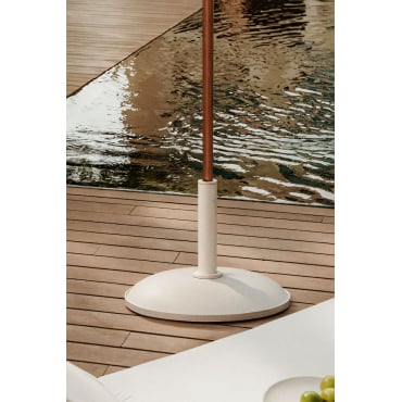 Ronde Parasolvoet Ø50 Cm In Zante Beton Tapioca Beige - Sklum