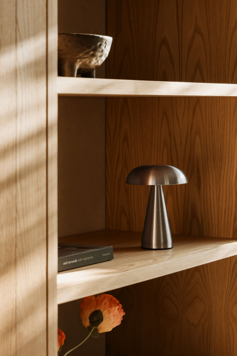 Draadloze LED tafellamp ↑20 cm in ijzer Galina