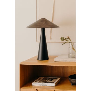 Elidi Ijzeren Tafellamp Zwart - Sklum