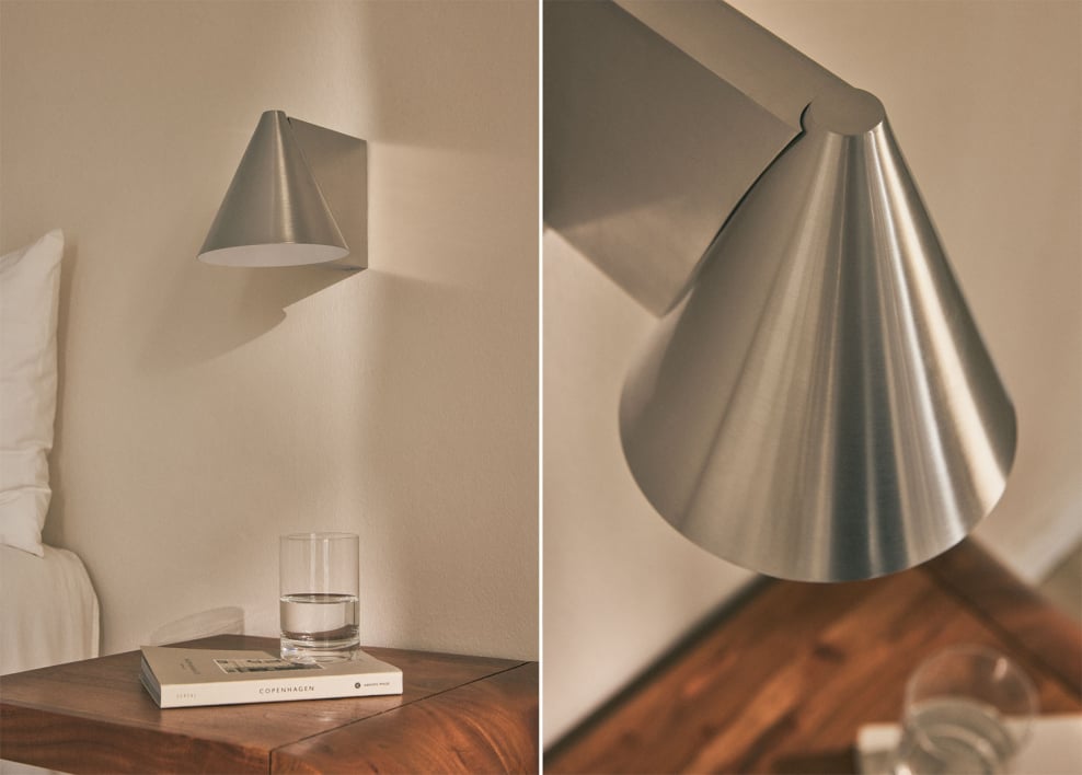 Bicorp ijzeren wandlamp - Grijs – chroom