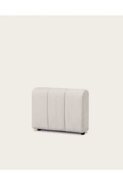 Rechterarmleuning voor modulaire bank in Eliot bouclé stof