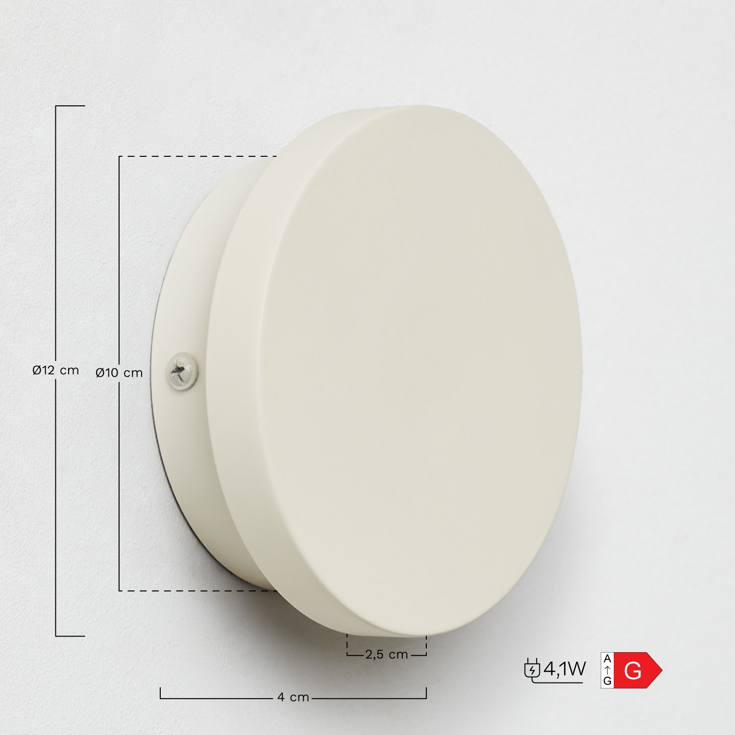 Arizona RVS LED Badkamer Wandlamp, AFMETINGEN