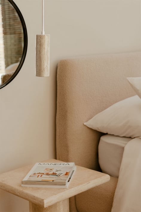 Hanglamp Ø6,5 cm van travertijn Davise