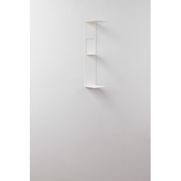 Panya 3-planken Roestvrijstalen Stellingkast Wit - Sklum