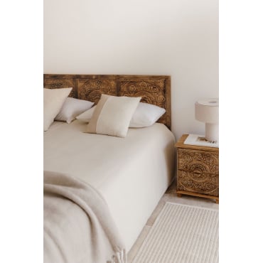 Wiluna Mangohouten Hoofdeinde Voor Bed 150 Cm Mangohout & 150 Cm - Sklum