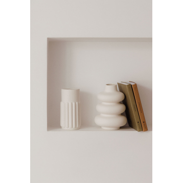 Sabine Keramische Vaas Gebroken Wit - Sklum