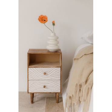 Myanna Mangohouten Nachtkastje Mangohout - Sklum