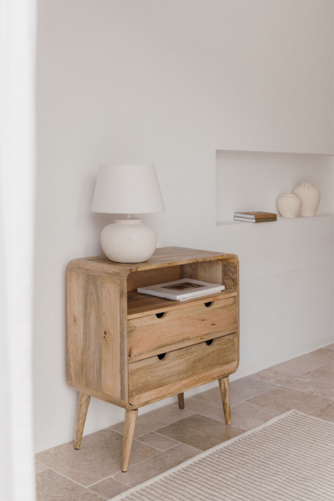 Yulara mangohouten ladekast 70x35 cm