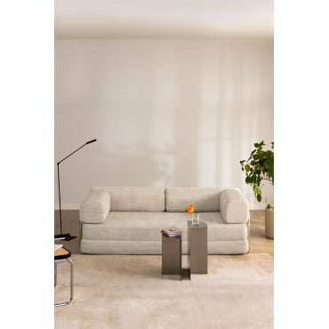 2-zits Slaapbank Van Vacuüm Verpakt Corduroy Igone Corduroy Beige – Linnen - Sklum