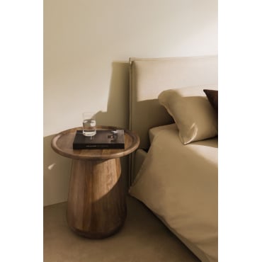 Rond Nachtkastje Ø50 Cm In Naiara Mangohout Mangohout - Sklum