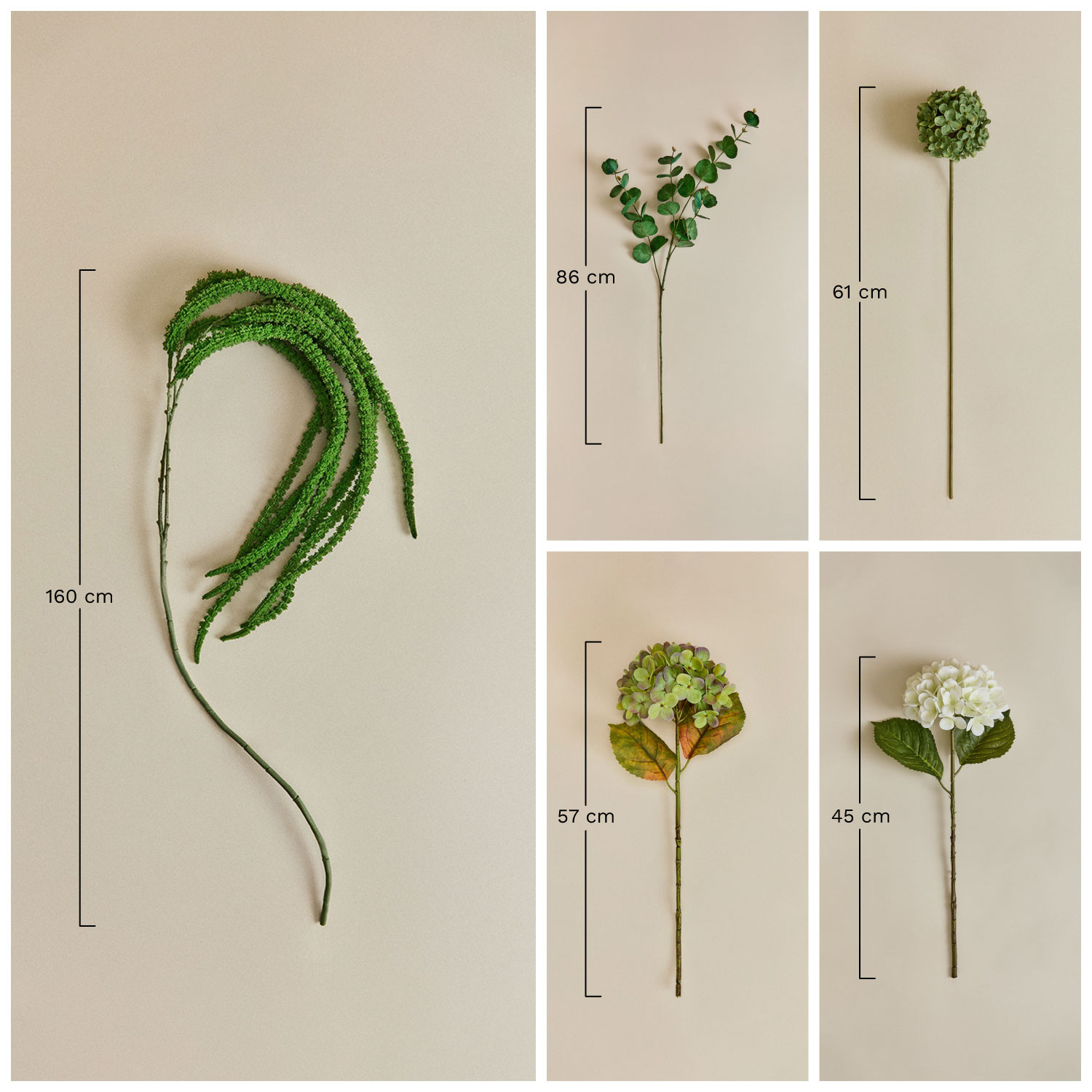 Decoratieve bos Klokje, AFMETINGEN