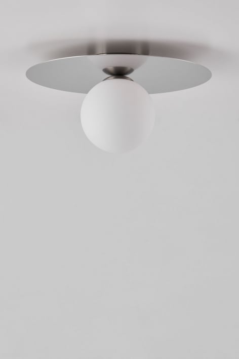 Anine plafondlamp van ijzer en glas