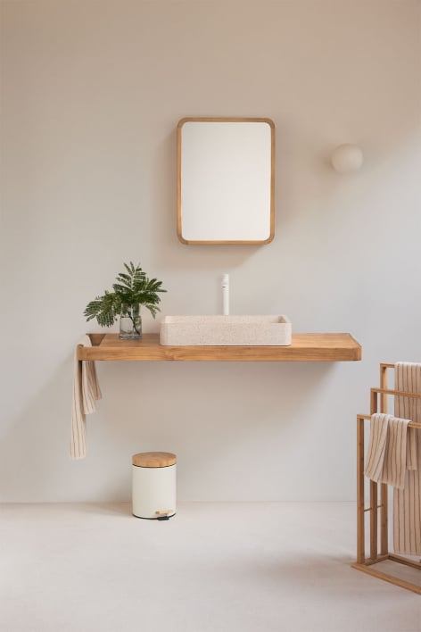 Conjunto van meubel 130x45 cm hangend in teakhout Neill - teakhout