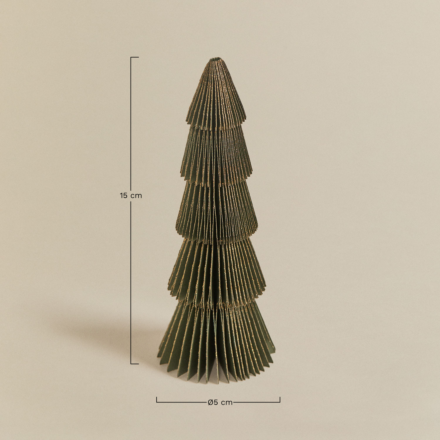 Set van 2 kerstbomen van Jesper-papier, AFMETINGEN
