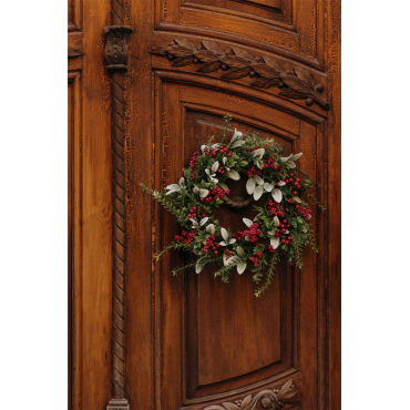 Kerstdecoratieve Krans Ø60 Cm Met Verlichting Eirune Green Grass - Sklum