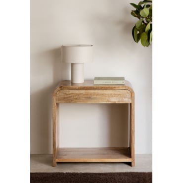 Shelby Haltafel 75x40 Cm Van Mangohout En Mdf Mangohout - Sklum