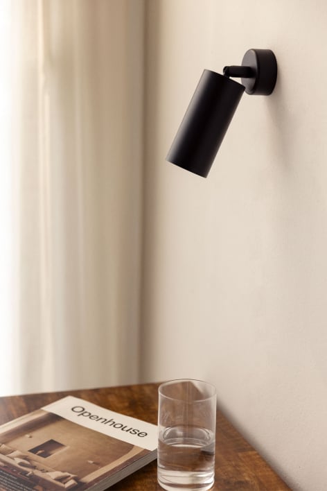 Dimbare aluminium wandlamp Walid