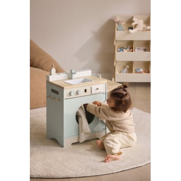 Glenn Kids Houten Wasmachine Bruin – Natuurlijk Hout - Sklum