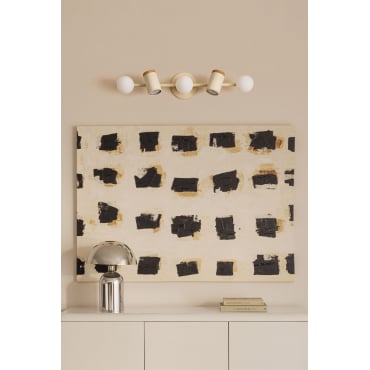 Draaibare Wandlamp Met 5 Lichtpunten In Amaranto-ijzer Tapioca Beige - Sklum