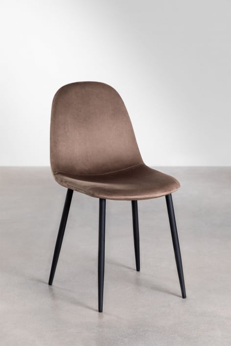 Set van 2 Glamm eetkamerstoelen - zwart