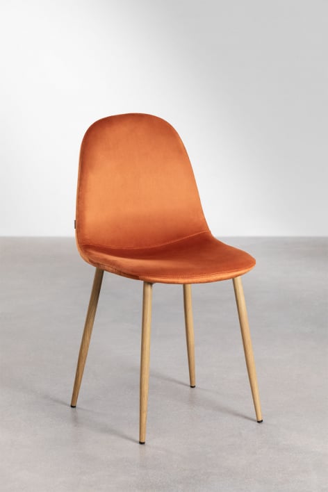 Set van 2 Glamm eetkamerstoelen - Natuurlijk hout