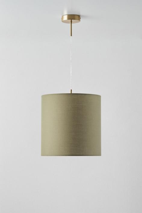 Arlina stoffen hanglamp plafondlamp - Goud - Transparant