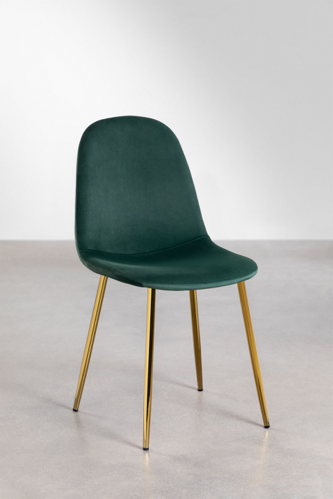 Set van 4 Glamm eetkamerstoelen - Goud