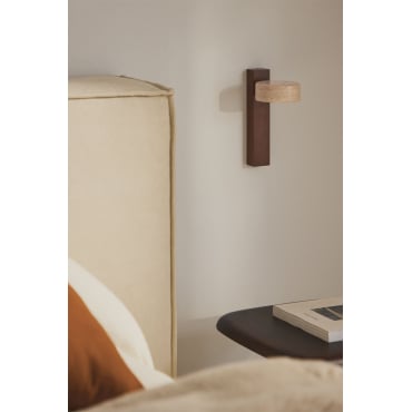 Dimbare Led-wandlamp Van Hout En Travertijn Davise Travertine - Sklum