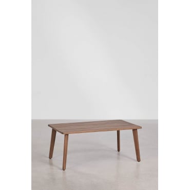 Rectangulaire Salontafel 90x50 Cm Van Acaciahout Kaela Donker Acaciabruin - Sklum