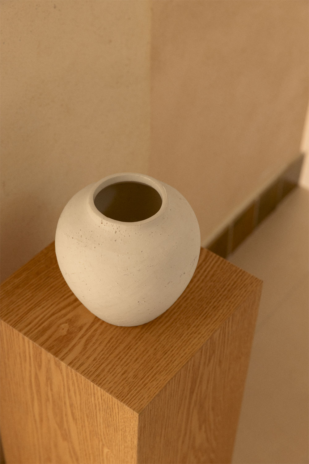Rhodos Beige Keramische Vaas voor Bloemen 25cm Huis en Tafel Decor Rhodos Beige Keramische Vaas voor Bloemen 25cm Huis en Tafel Decor