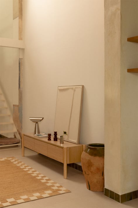 TV-meubel 185x45 cm in MDF met Munden eikenfineer