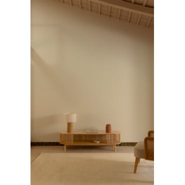 Connery Tv-meubel 150x40 Cm Van Bamboe Natuurlijk - Sklum