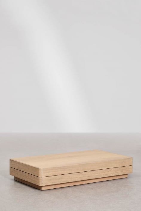 Rechthoekige salontafel 130x75 cm van Veronese acaciahout