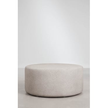 Ronde Salontafel Ø90 Cm In Cement Elyndra Zand Grijs - Sklum