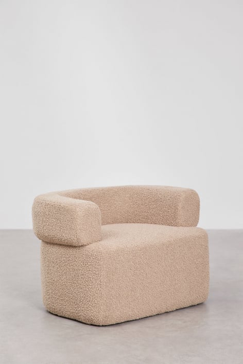 Set van 2 gestoffeerde fauteuils Neda - Chenille Brown Latte