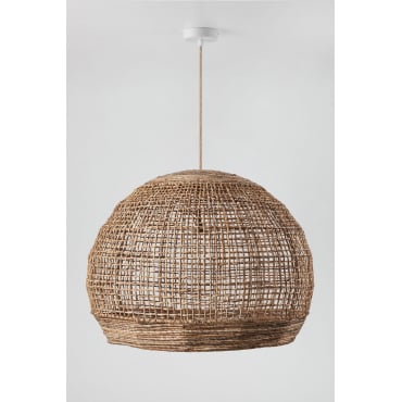 Udane Hangende Buitenplafondlamp Natuurlijk - Wit & Ø80 Cm - ↑65 Cm Udane - Sklum