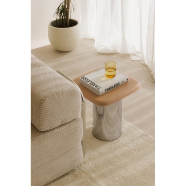 Vierkante Bijzettafel 40x40 Cm Merieines Mangohout & ↑50 Cm - Sklum